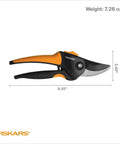 Bypass Pruning Shears For Fast Clean Cuts, Five Eighth Inch Cut Capacity, Sharp Steel Blade, Rust Resistant, Ergonomic Comfort Handle