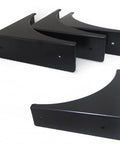 Heavy Hitter Brass Corner Guards Four Pack Heavy Duty Premium Quality Edge Protectors For Desks Cabinets And Jewelry Boxes Thick Black Furniture Bumpers in black metal design.
