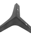 Black heavy duty furniture leg with non slip silicone pads, 13 point design for cabinets, tables, office furniture, easy install.