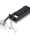 Beefy 48V 72V Ebike Controller 1200W Brushless Motor Driver With Sine Wave For Electric Scooters Two Wheel And Three Wheel Ebikes Conversion Part For Trikes, showing a black unit with colored wires.
