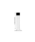 15Pcs Hall Effect Sensor Replacement Kit With Alloy Material For Easy No Fuss Installation And High Reliability In Industrial Control And Current Measurement Scenarios. single black 3-pin Hall effect sensor, 1.60cm x 0.40cm