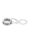 Stainless Steel Flat Washer Set Of 5 Pcs M38 M40 M42 M45 M50 Beefy 0.1mm Thick Spacers And Washers For Hoses And Hardware Pro Grade DIY Ready Kit Versatile Home And Industrial Fix Kit For Replacing Spacers And Shims. stainless steel flat washers M38-M50, 0.1mm thick, stacked and single pieces