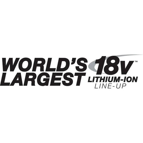 World's Largest 18V Lithium-Ion Line-Up text logo