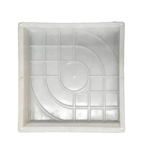 Square Paving Mold for Concrete Stone Bricks Do It Yourself Patio and Driveway Pattern Kit Easy To Use Masonry Tool Lets DIYers Create Custom Three Dimensional Stone Look With Border Edge Designs, top view