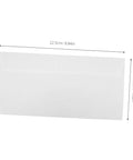 Single envelope from 100 Pack White Self Seal Envelopes With Release Paper For Privacy Protection, Bulk Office Must Haves, dimensions shown