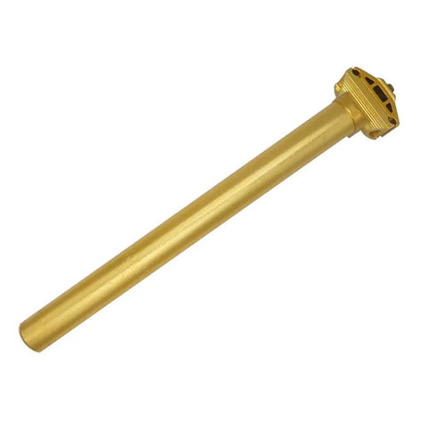 Adjustable 25.4x300mm Aluminum Alloy Seatpost For MTB Road Bike And BMX, Dope Shockproof Horizontal Seatpost in gold finish
