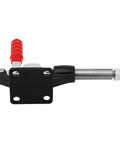 Side view of Push Pull Toggle Clamp 305E 386 Kg Capacity For Workholding Jigs And Welding Fixtures With 42mm Plunger Stroke One Hand Operation