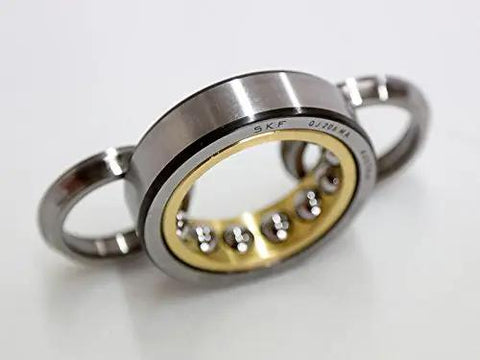 Heavy Duty Single Row Angular Contact Ball Bearing Built Tough With 35 Degree Contact Angle And Solid Brass Cage For Rock Solid Thrust Handling And Crisp Rotation At 170 Millimeter Bore With 360 Outer Diameter on a white background.