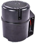 Leed Brakes VP001B electric vacuum pump, Black Bandit Series, side view with vented top and mounting bracket