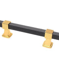 Sturdy Zinc Alloy Cabinet Handles For Drawers Wardrobes And Doors Easy Install Furniture Pulls With Screws Built To Last For Modern Cabinets And Closets, gold and black finish