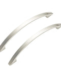 Solid Zinc Alloy Satin Nickel Cabinet And Drawer Pulls Set For Kitchen And Dresser, 6 Inch Long, Sturdy Build, Slick Modern Classic Look