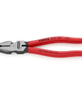 High Leverage Combination Pliers For Pro Grade Tough Jobs With Precision Grip And Durable Build A Real Workhorse For Shop Home Or Field Use Tradesman Level Tool, 180 mm German pliers with red handles