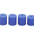 Keep Your Print Beds Rock Solid And Ready To Roll With Four Pack Premium Grade Silicone Mounts And Heat Proof Columns For Creality Ender 3 Pro CR10V2 And CR10S 3D Printers, blue silicone mounts.