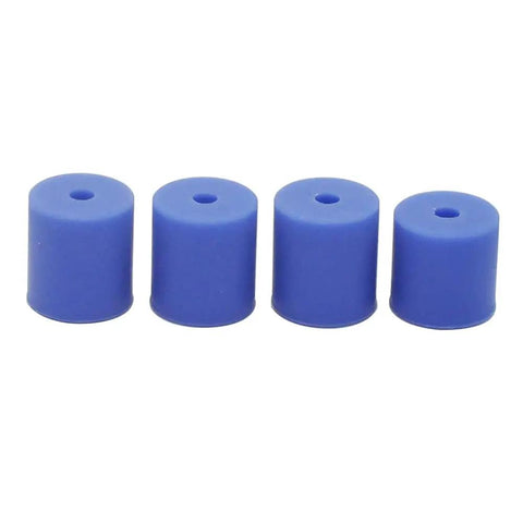 Keep Your Print Beds Rock Solid And Ready To Roll With Four Pack Premium Grade Silicone Mounts And Heat Proof Columns For Creality Ender 3 Pro CR10V2 And CR10S 3D Printers, blue silicone mounts.