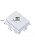 Square metal nut with measurements for Woodworking Push Block Set 2 In 1 Portable Anti Slip Push Stick For Table Saws and Routers ABS Plastic