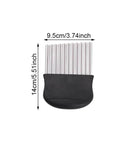 Crinkle cutter with stainless steel blade and black handle; 14 cm long for potatoes and vegetables