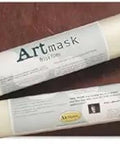 Two rolls of Artmask Medium Tack Masking Film 18 Inch By 10 Yard Pro Grade Adhesive Backed Solvent Proof Multi Purpose Masking Film