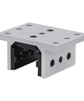 3 Mount Double Flange Short Aluminum Linear Bearing For 45mm Extrusion 45 Series With Brake Holes For Accessories, front view