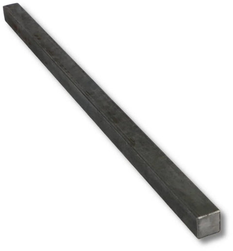 Half Inch Square Steel Key Stock Bar Undersized Twelve Inch Cold Drawn Steel Pack Of Two Plain Finish Durable Precision Key Stock For Heavy Duty Industrial Use Great For Machining Fabrication And Shop Ready Custom Projects front view