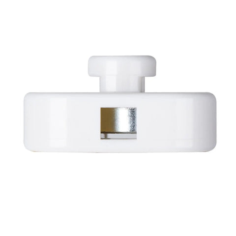 White 2X Breakaway Jump Cup Adapters For Horses With Locking Latches And Automatic Release Secure Obstacle Cups, top view.