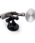 Beefy Mini Telescopic Linear Actuator with 60mm aluminum plate, 39mm stroke, 12V motor, adjustable RPM, stainless steel, and suction cup