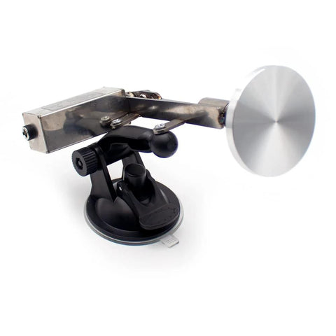 Beefy Mini Telescopic Linear Actuator with 60mm aluminum plate, 39mm stroke, 12V motor, adjustable RPM, stainless steel, and suction cup