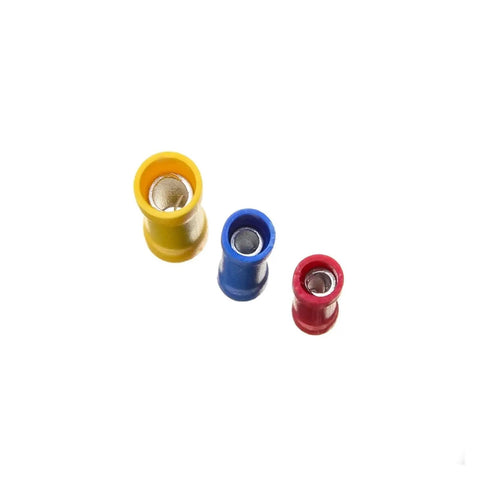 Top Shelf 300pc Electrical Wire Crimp Terminals Kit With Insulated Spade Butt Connectors And Assorted Terminales Perfect For Any Wiring Project You Need To Get Done Quick And Smack On Time Today. insulated crimp terminals in red, blue, and yellow