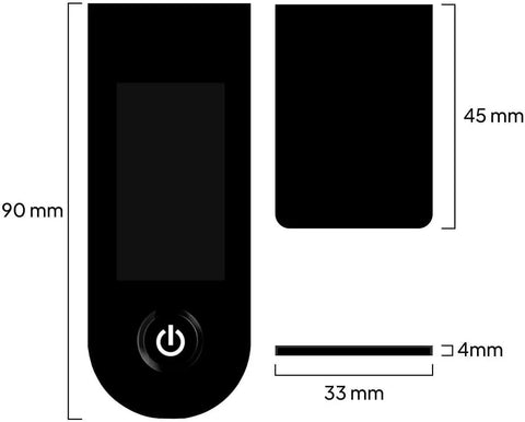Dashboard Cover For Xiaomi M365 Electric Scooter Series Replacement Display Shell Durable Plastic Screen Shield Scratch Resistant And Waterproof Easy Install For 1S Pro Pro 2 And Related Models