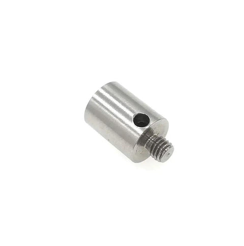 Stainless Steel CMM Probe Thread Adapter M3 To M4 With 7mm Diameter And 9mm Length Outer M3 Thread To Inner M4 Thread Fits Tormach Renishaw Haimer CMM Touch Probe Stylus Replacement, stainless adapter with side hole