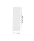 Professional Grade Furniture Hidden Connectors For Shelf Assembly Fasteners and Cabinet Panel Joint Hardware Adjustable Concealed Locking Pins for Wood Work No Sweat Setup and Ironclad Build - White nylon connector, 0.2 in wide, 0.63 in tall.