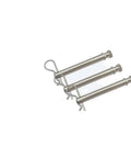 3 Pack Stainless Steel R Clip Hitch Pin Retainer Kit For TS10033B TS10048B TS35100B arranged in a stack on white background.