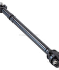 Heavy Duty Front Driveshaft For Jeep Grand Cherokee Wj Four Wheel Drive 2001 To 2004, black steel construction, designed for rugged use.
