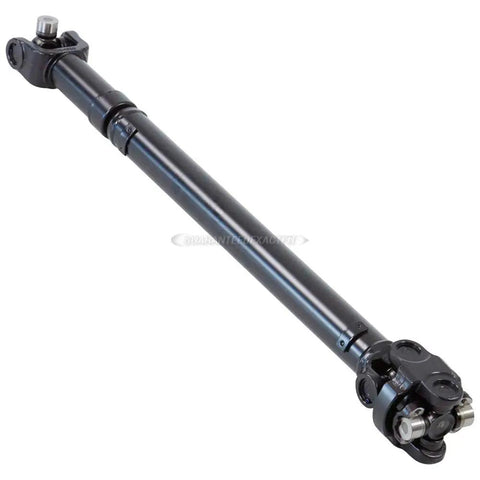 Heavy Duty Front Driveshaft For Jeep Grand Cherokee Wj Four Wheel Drive 2001 To 2004, black steel construction, designed for rugged use.