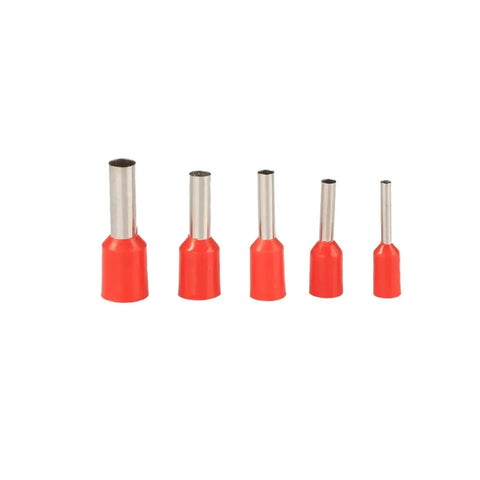 Get The Ultimate Wire Ferrule Kit With 600 Pieces Of Crimp Terminals And Connectors For Electrical Repairs On 22 To 12 AWG Cables Perfect For DIY Pros Who Need Quality Tools That Rock. red wire ferrule set
