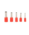 Get The Ultimate 600 Piece Tube Terminal Connector Kit With Three Bold Colors Perfect For Crimping Cord Pin End Cable Wire Ferrules And All Your Heavy Duty 22 To 12AWG Projects Like A Total Pro. Red insulated wire ferrules, five sizes