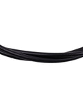 Close-up of 12 Foot Outboard Control Cable CCX20512 for 1979 and newer Johnson Evinrude boats, black marine grade.