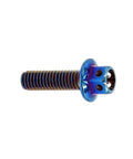 Single titanium alloy hex bolt from 14 Piece M6 Titanium Alloy Hex Bolts For Motorcycles Colorful Fasteners Clips Screws Set Durable Lightweight Hardware