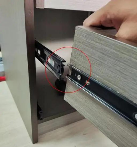 Installing Six Inch Full Extension Drawer Slides With Telescoping Ball Bearing Rails 11 Inch Open Length Black 2 Pack