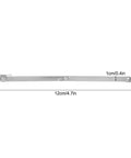 Stainless Steel Rustproof Support Hinges Set Of 5 For Doors Closets And Cabinets Built Tough With Included Rivets, product dimensions shown.
