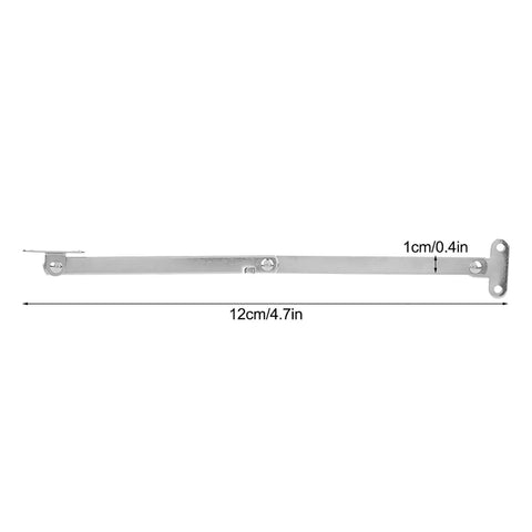 Stainless Steel Rustproof Support Hinges Set Of 5 For Doors Closets And Cabinets Built Tough With Included Rivets, product dimensions shown.