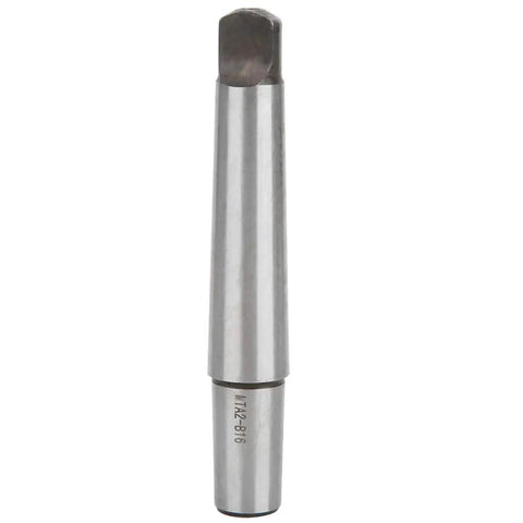 FtVogue 45# Steel Drill Chuck Arbor With MTA2 B16 MT Taper Shank And B16 Taper Hole, Hrc55 Hardened Connecting Rod side view
