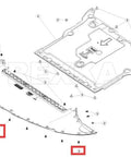 Diagram of Tesla 20 Piece 8mm Bumper Cover Undertray Push Type Retainer Clips For Model 3 Model Y Model X Model S installation