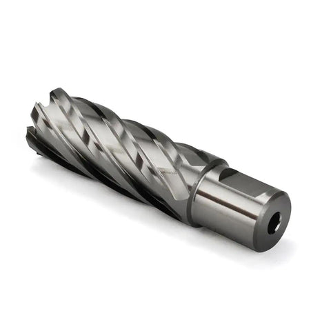 Hardcore Weldon Shank Annular Cutter For Magnetic Drills And Mill Presses High Speed Steel Hole Saw with twisted flutes.