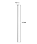 Two Pack 6mm By 300mm Linear Motion Rods, Chrome Plated Case Hardened Steel Rail Shafts For 3D Printers And CNC Machines, High Precision, Ultra Smooth Sliding, 58-64 HRC, 6mm x 300mm rod