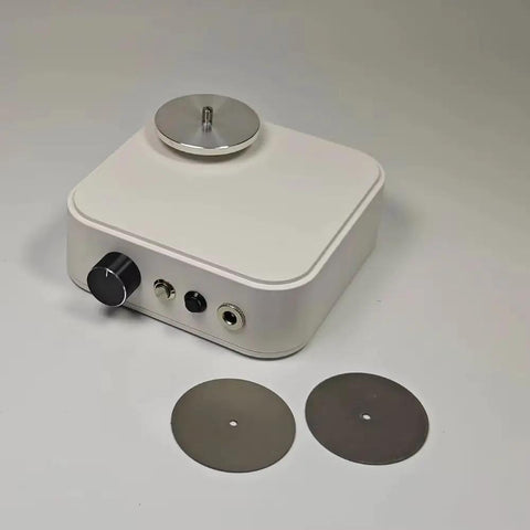 Top Shelf Rechargeable Electric Floor Grinder Offering Precision Aluminum Base And Triple Diamond Discs for smooth stone polishing, compact design.