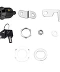 Two Pack Tubular Cam Toolbox Lock Replacement With Hook Cam Keyed Alike Five Eighth Inch Cylinder Black Zinc Alloy parts