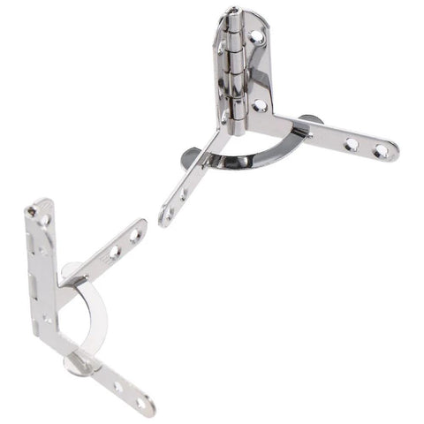 Beefy 2 Pack Silver Iron Box Hinge 90 Degree Folding Furniture Hardware Connect Mount For Jewelry Boxes Wine Boxes Wooden Craft Humidors And DIY Box Projects