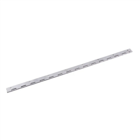 Close-up of 4 Pack 15 Inch Marine Piano Hinges with Silent Hydraulic Buffer for Deck and Cabin Doors Marine Grade Stainless Steel