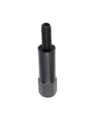 Premium Eight Piece Valve Cover Bolt And Stud Set With Rugged Black Coating And Precise Quarter Twenty Threading crafted for Chevy small block SBC engines, close-up view of bolt.