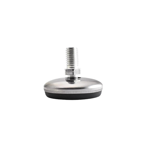 Close-up of a single adjustable leg from Sturdy Adjustable Furniture Legs Set 10 Pieces With Anti Slip Base And Leveling Feet For Tables And Cabinets Built To Last Easy Install Quiet Durable Supports M6 M8 M10 Screws Heavy Duty Hardware